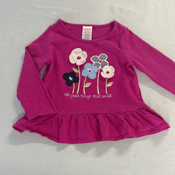 Gymboree - Pink Floral Long Sleeve Tee - Picture 1 of 3